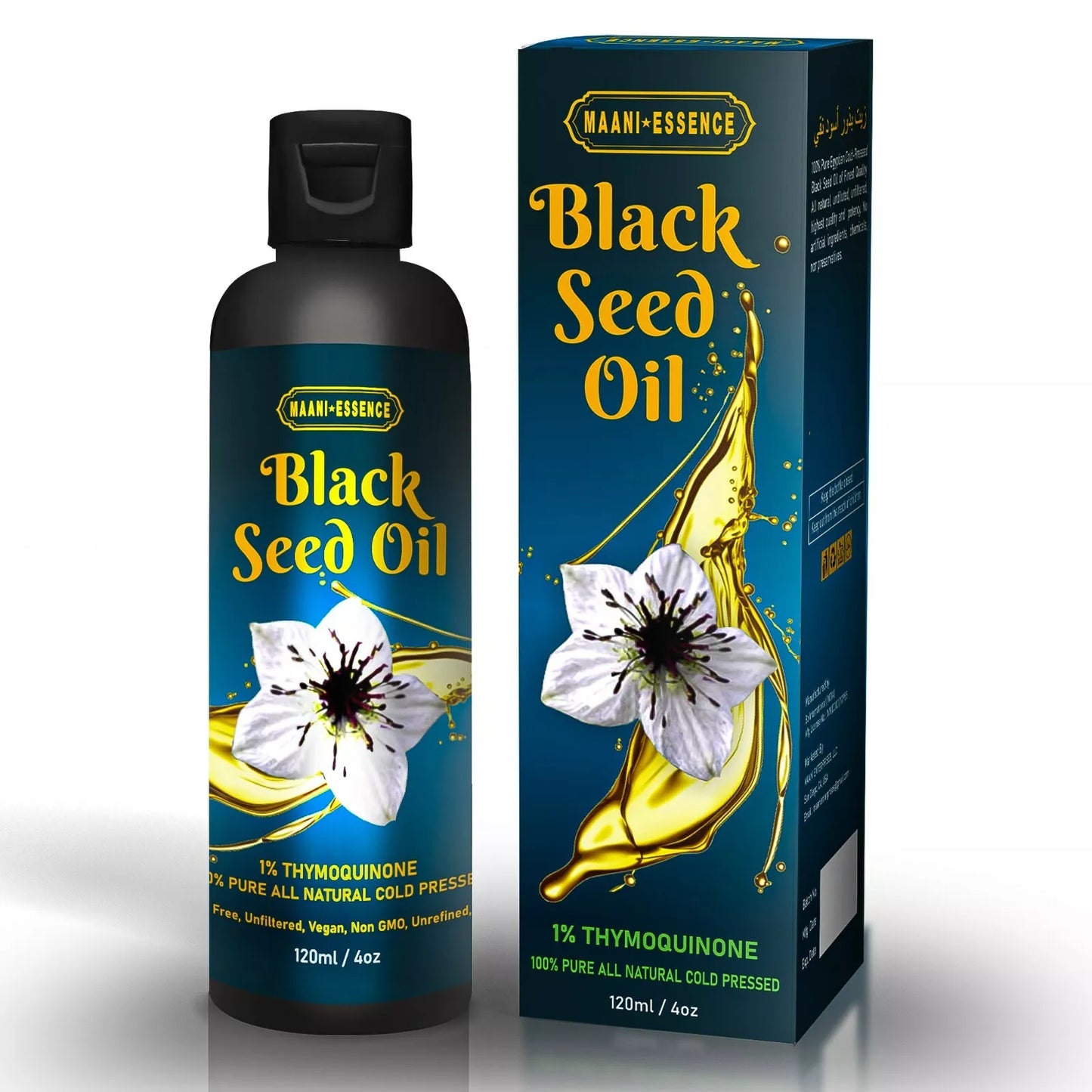 Non GMO 100% Pure Black Cumin Seed Oil Edible Cold Pressed Cumin Nigella Sativa
