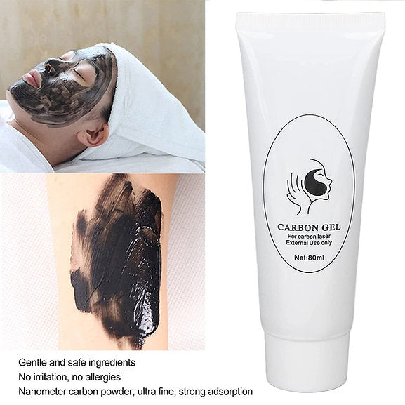 80ML Carbon Peel Cream Gel for Skin Rejuvenation Black Doll,Facial Skin Deep Cle