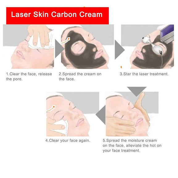 80ML Carbon Peel Cream Gel for Skin Rejuvenation Black Doll,Facial Skin Deep Cle