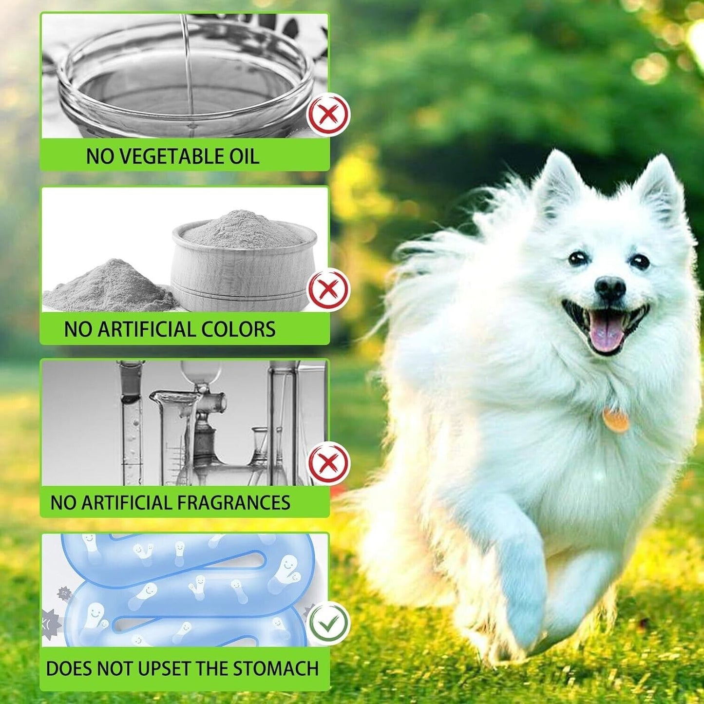 3in1 Natural Probiotic for Dogs Relieve Diarrhea, Gut Health, Itchy Skin Allergy