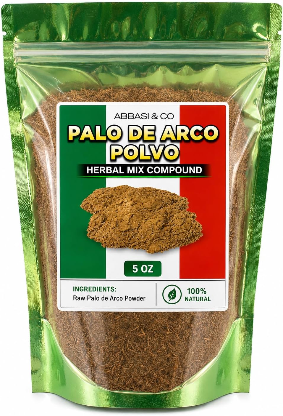 5oz PAU d'Arco Bark Powder, Ground, Natural Herb for PAU d'Arco Pao Pereira Powder PAU D'arco,palo de arco Amarillo,ipe Amarillo Imported from Mexico