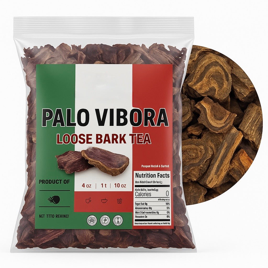2 Bag Bundle - Palo De Vibora 5 oz (114g) & Quina Roja 5 oz (114g) | Red Cinchona Bark & Arbol de la Víbora Herbal Infusion | Gluten-Free, Non-GMO, Wildcrafted (BOTH)