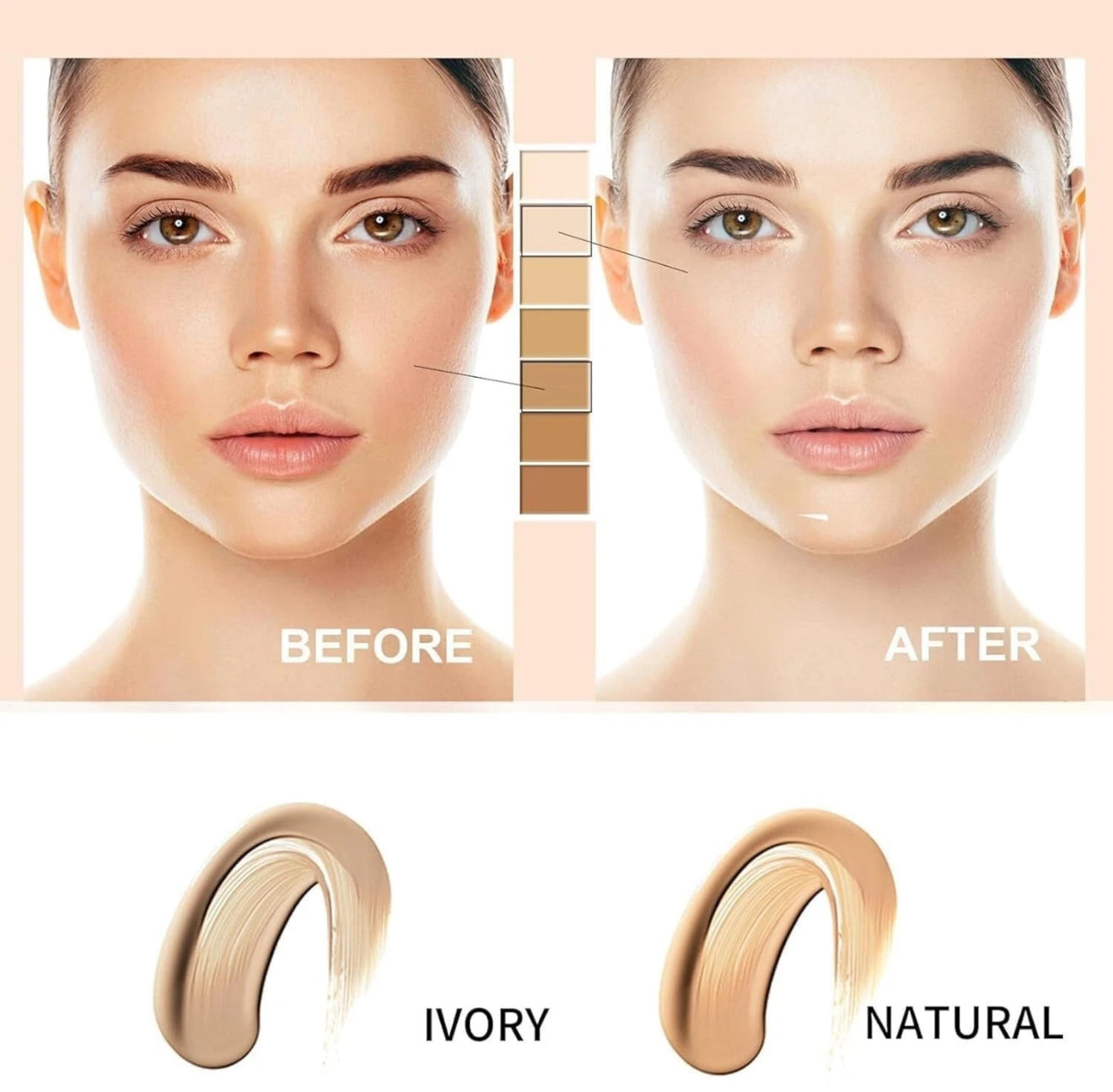 Cc Cream Self Adjusting for Mature, Cc Cream for Older Women, Cc Colour Correcting Self Adjusting - Moisturizer Cream (Natural)