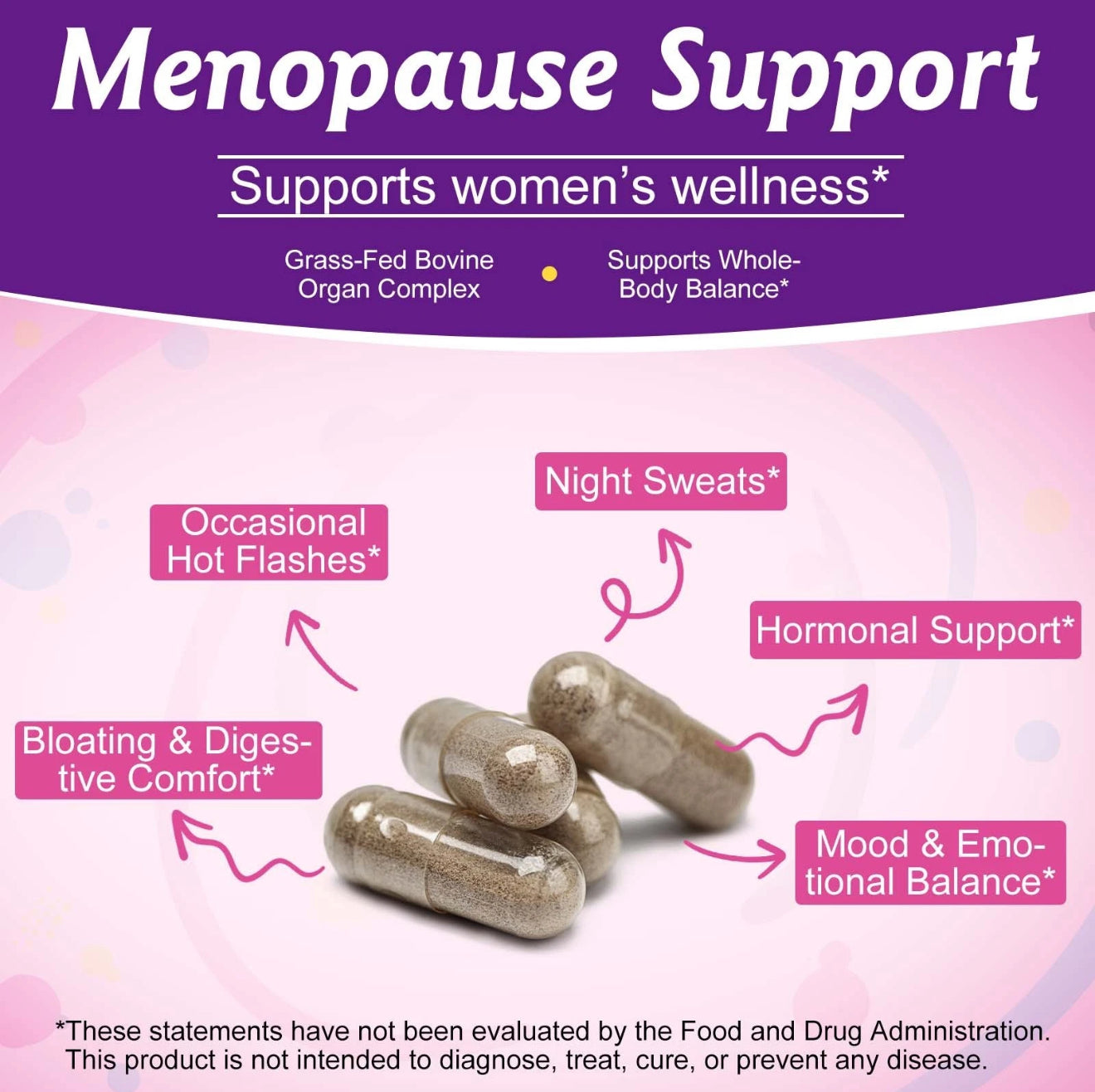Womens Wellness Pills Hormone Balance for Women Estrogen Menopause Support