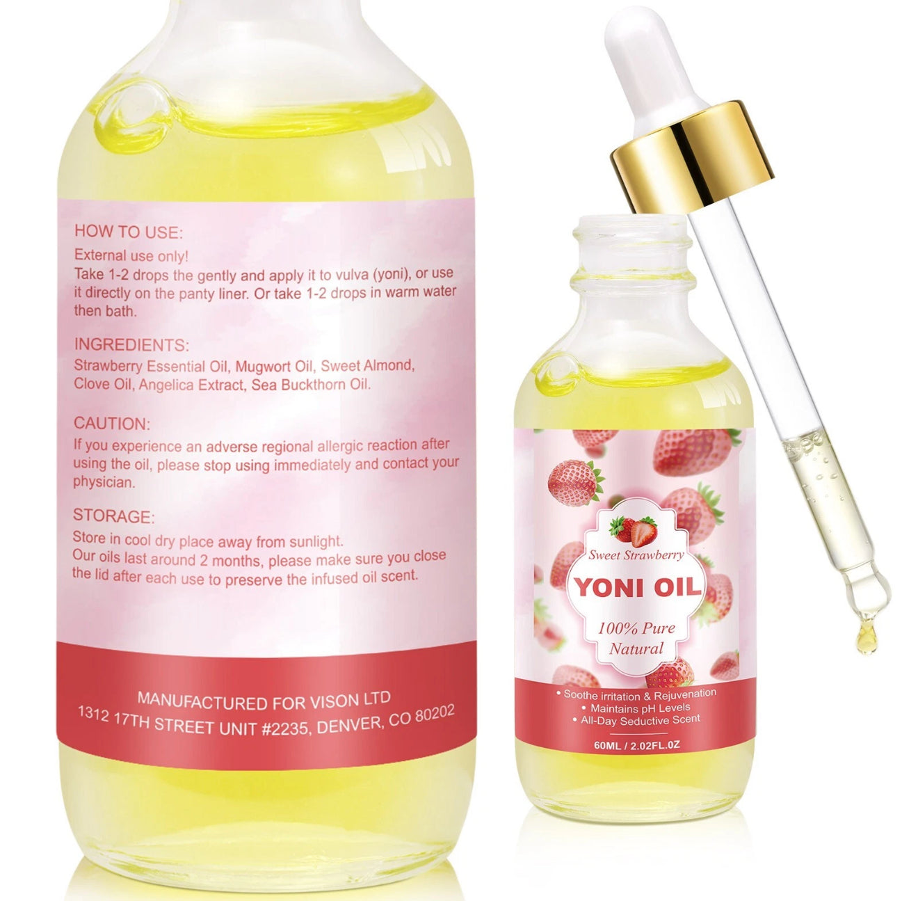 Yoni Oil for Women, All Natural Feminine Oil Intimate Deodorant for Women.