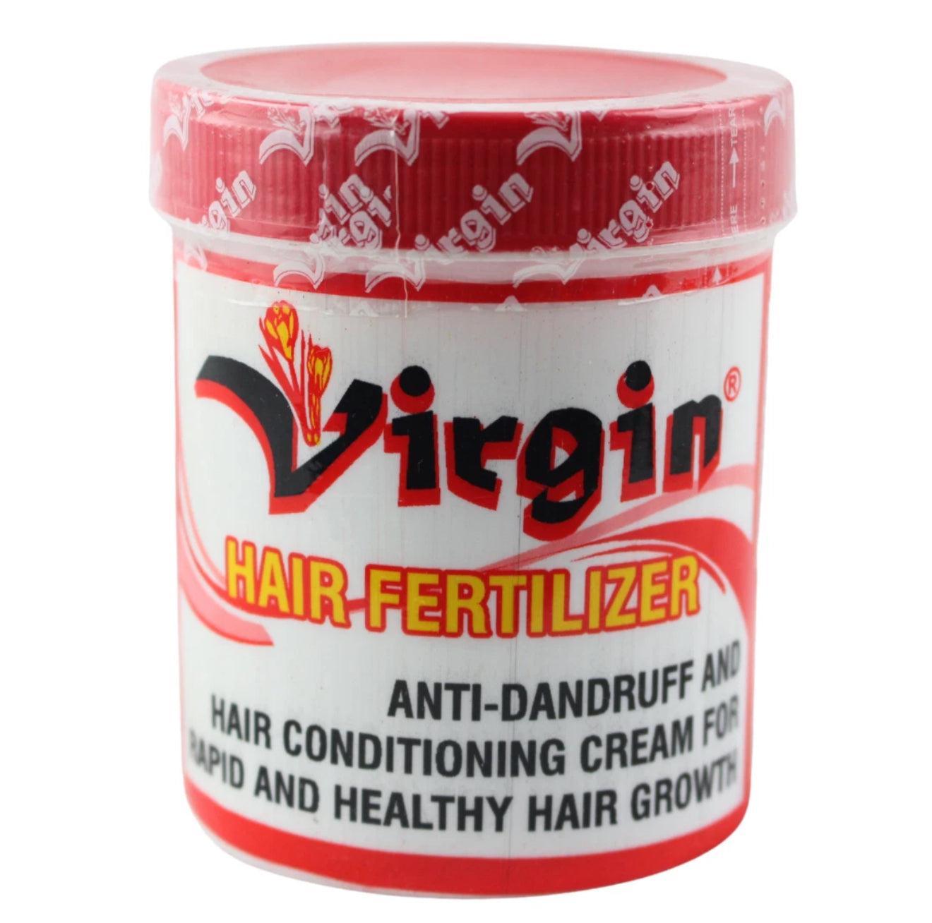 Virgin Hair Fertilizer 200g Jar Anti Dandruff Hair Conditioning Cream with Herbal Extracts & Lanolin for Rapid Growth