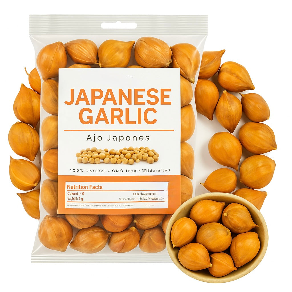 Ajo Japones (Japanese Garlic) – Premium Whole Cloves | All-Natural & Additive-Free Chinese Garlic Ajo Chino wild crafted 4oz