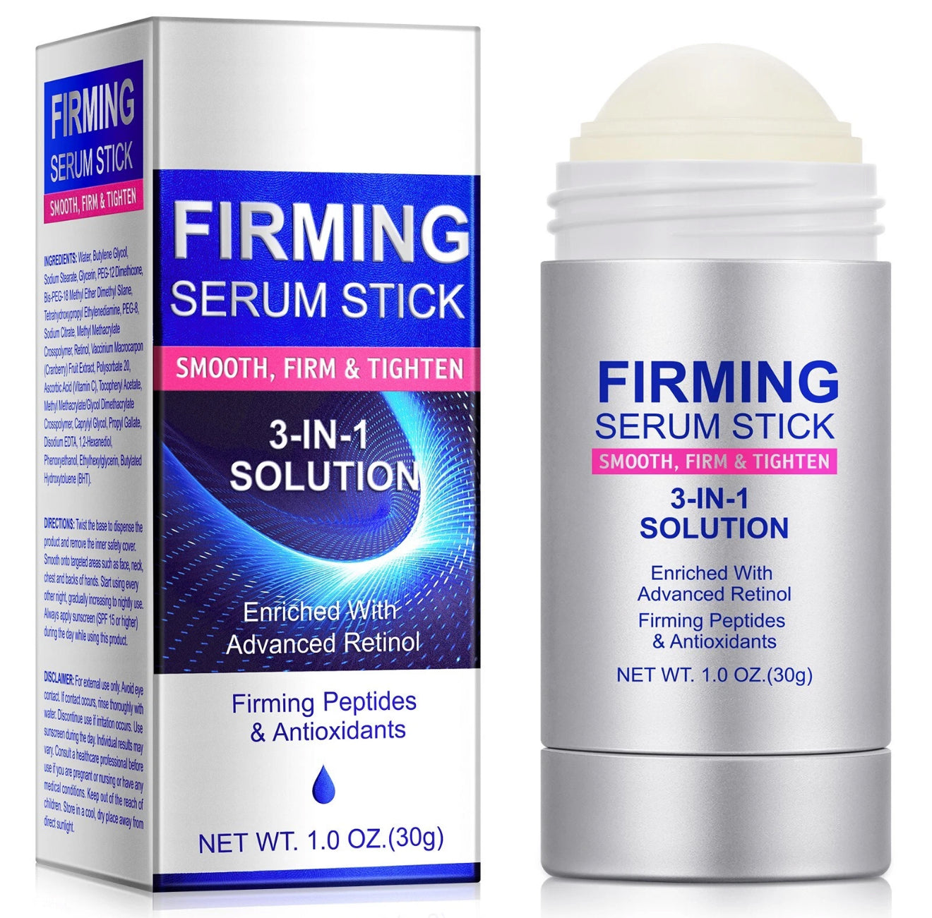 Advanced Retinol Firming Serum Stick for Face and Neck, Retinol Face Balm Make Skin Tighten and Firm.