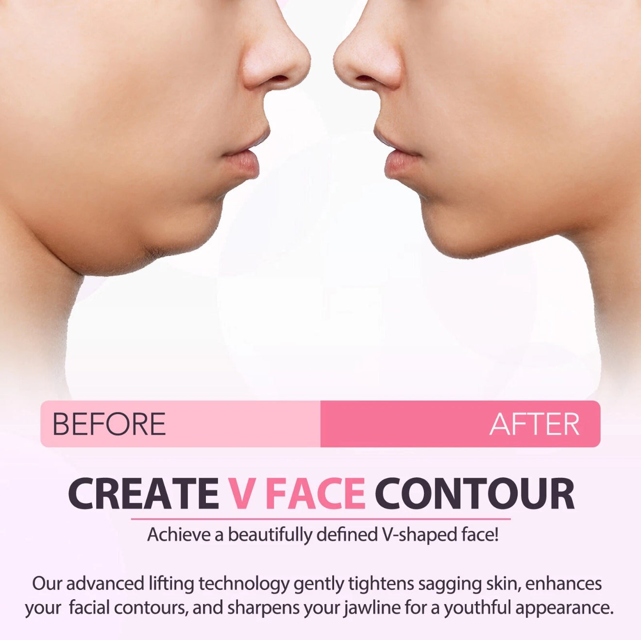 V Line Shape Face Lifting Mask, Double Chin Reducer, Chin Up Patch Lifting Mask