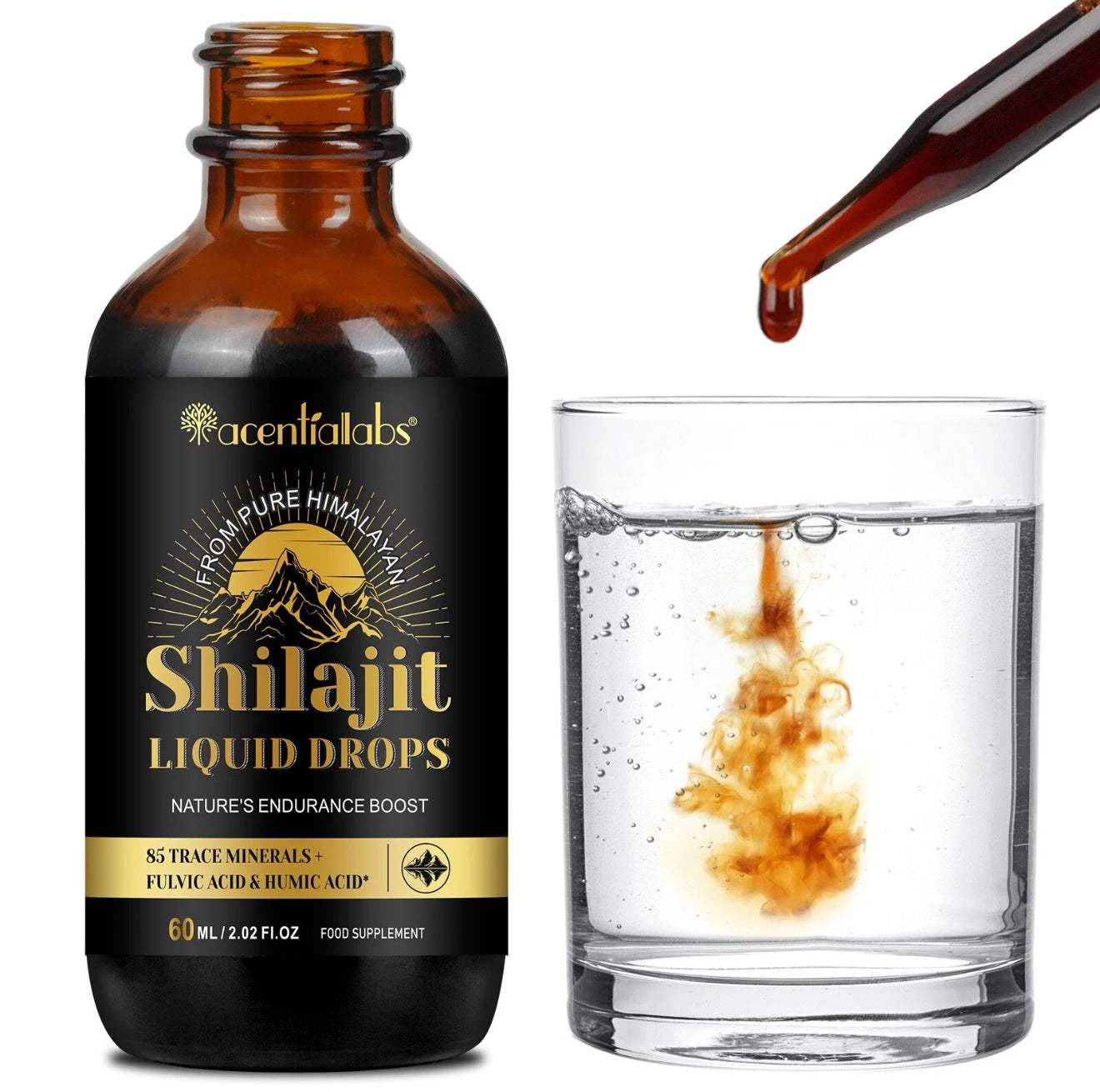 Shilajit Pure Himalayan Organic Resin Drop.