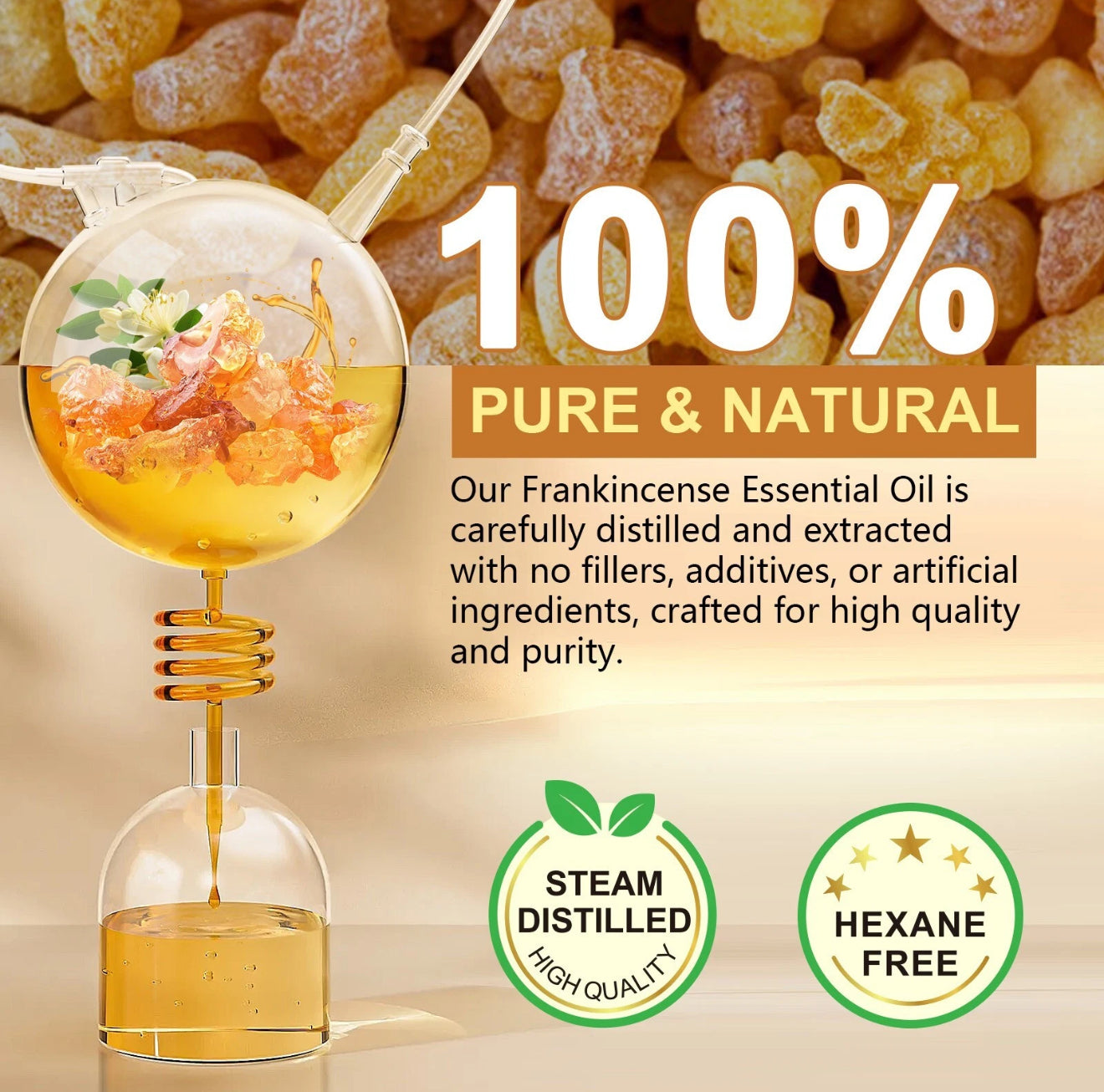 Frankincense Essential Oil 2Fl Oz, Frankincense Oil for Face, 100% Pure Natural Undiluted Essential Oils for Body Massages.