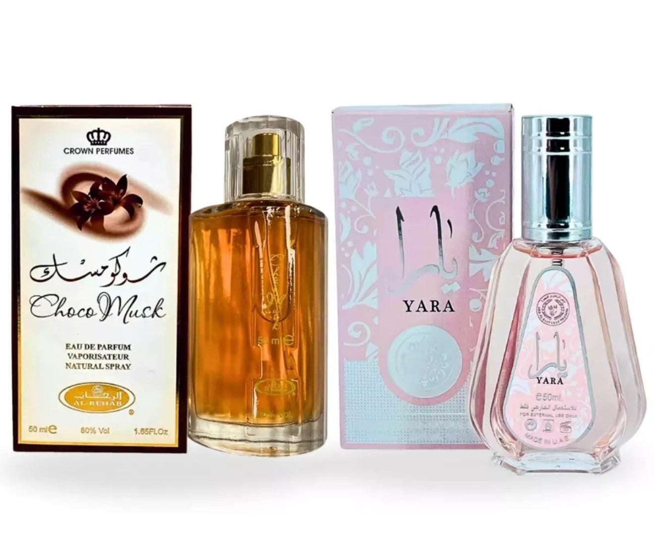 Choco Musk EDP-50ML by Al Rehab & Yara EDP-50 ML By Ard Al Zaafaran.