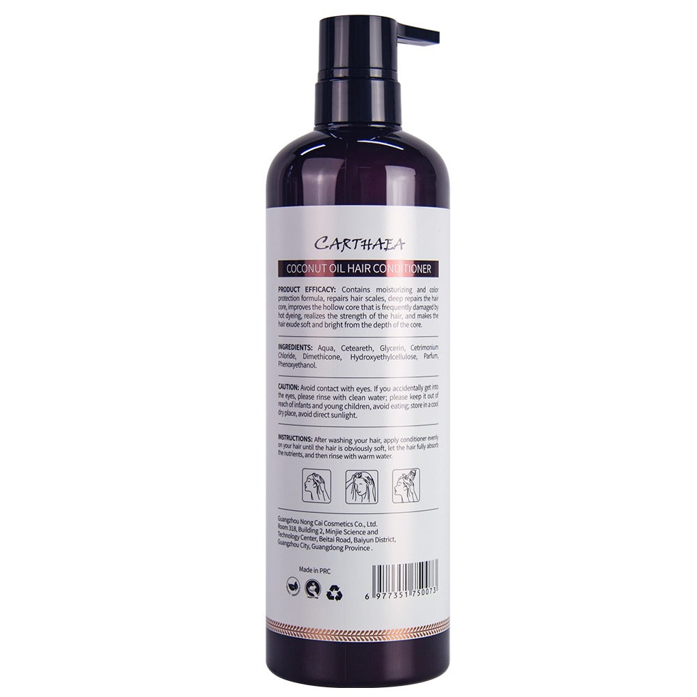 900ML Coconut Oil Hair Shampoo 31.7 fl oz Moisturizing Refreshing Formula for Healthy Sleek Hair Care