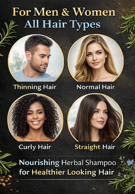 500ML Rosemary + Fenugreek Minoxidil Infused Botanical Hair Growth Shampoo – Biotin, Keratin - With Real Visible Pieces of Rosemary, Fenugreek & Cinnamon Thickening & Strengthening