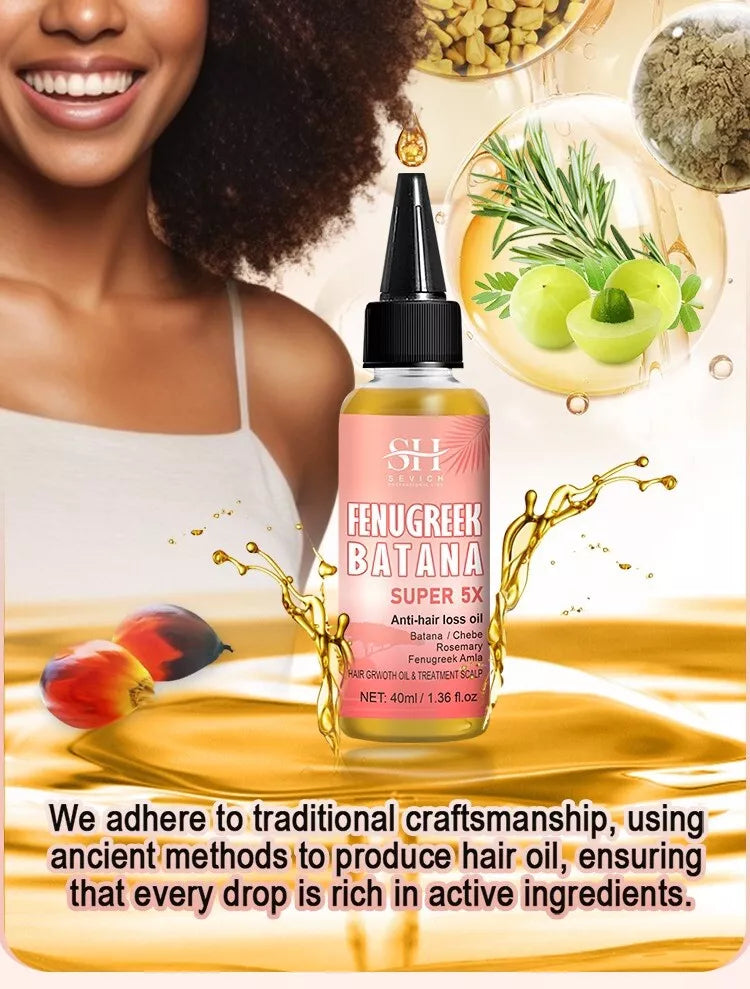 5in1 Rapid hair Growth Oil , Batana Oil, Fenugreek oil , Chebe oil , Amla Oil