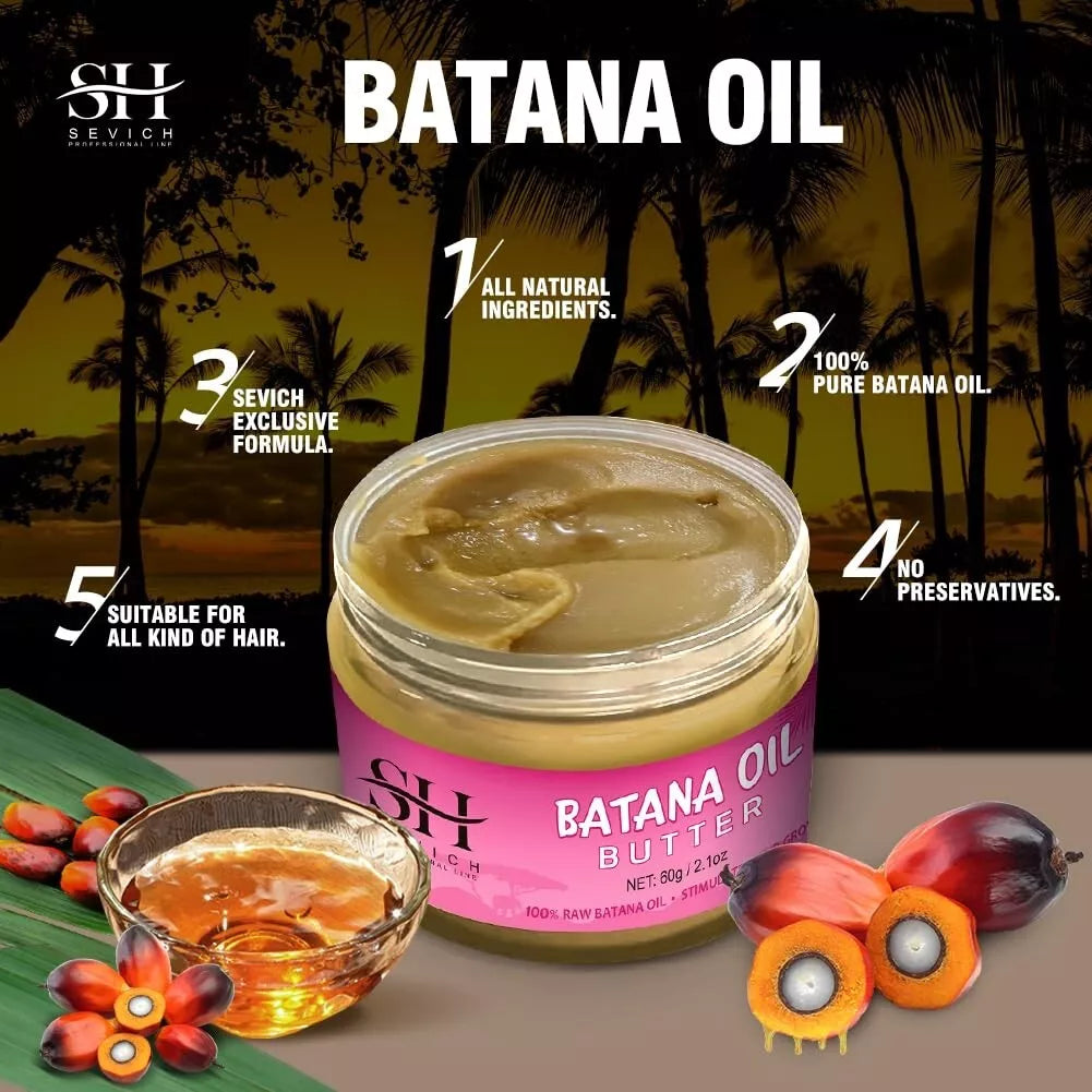 Hair Butter with 100% Pure Raw Batana Oil - From Honduras Batana Oil for Hair Gr