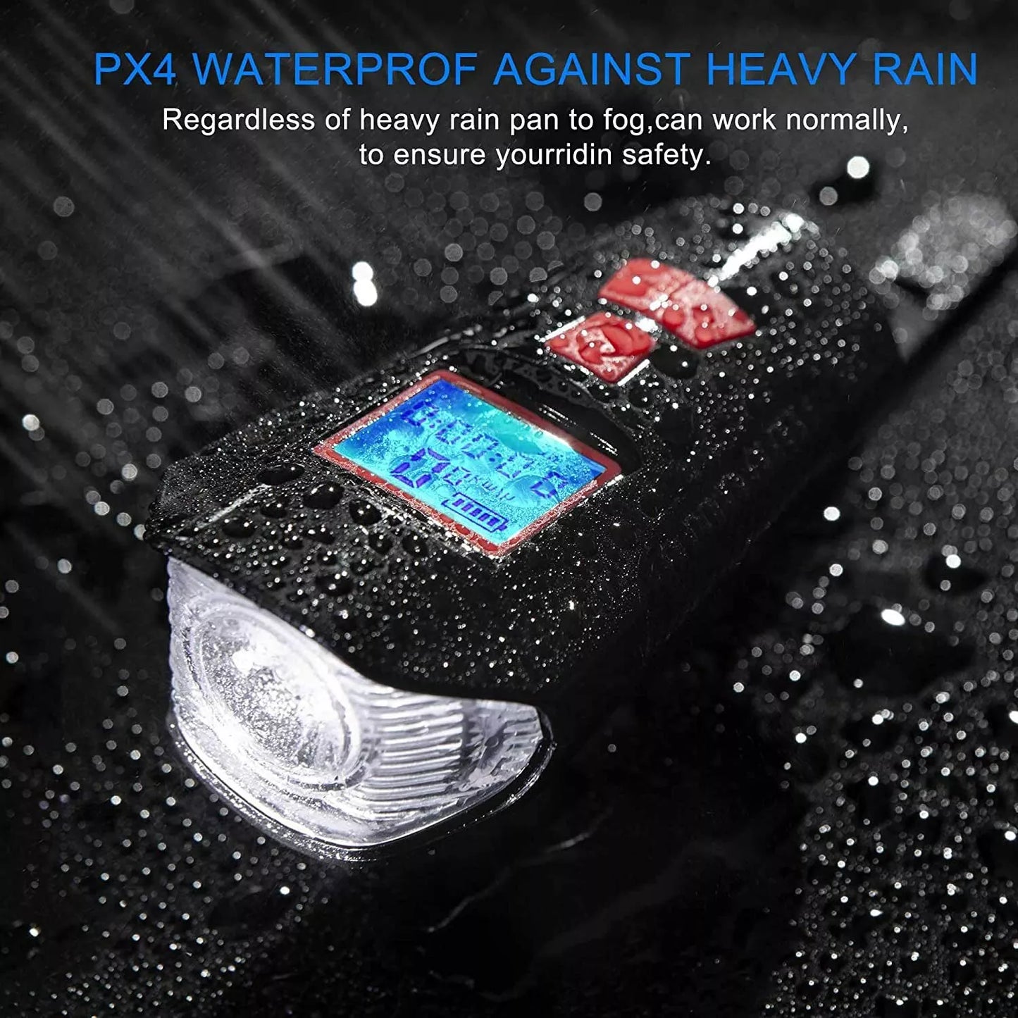 Bike Bicycle Speedometer Cycle Odometer MPH KMH WATERPROOF BIKE HEADLIGHTS