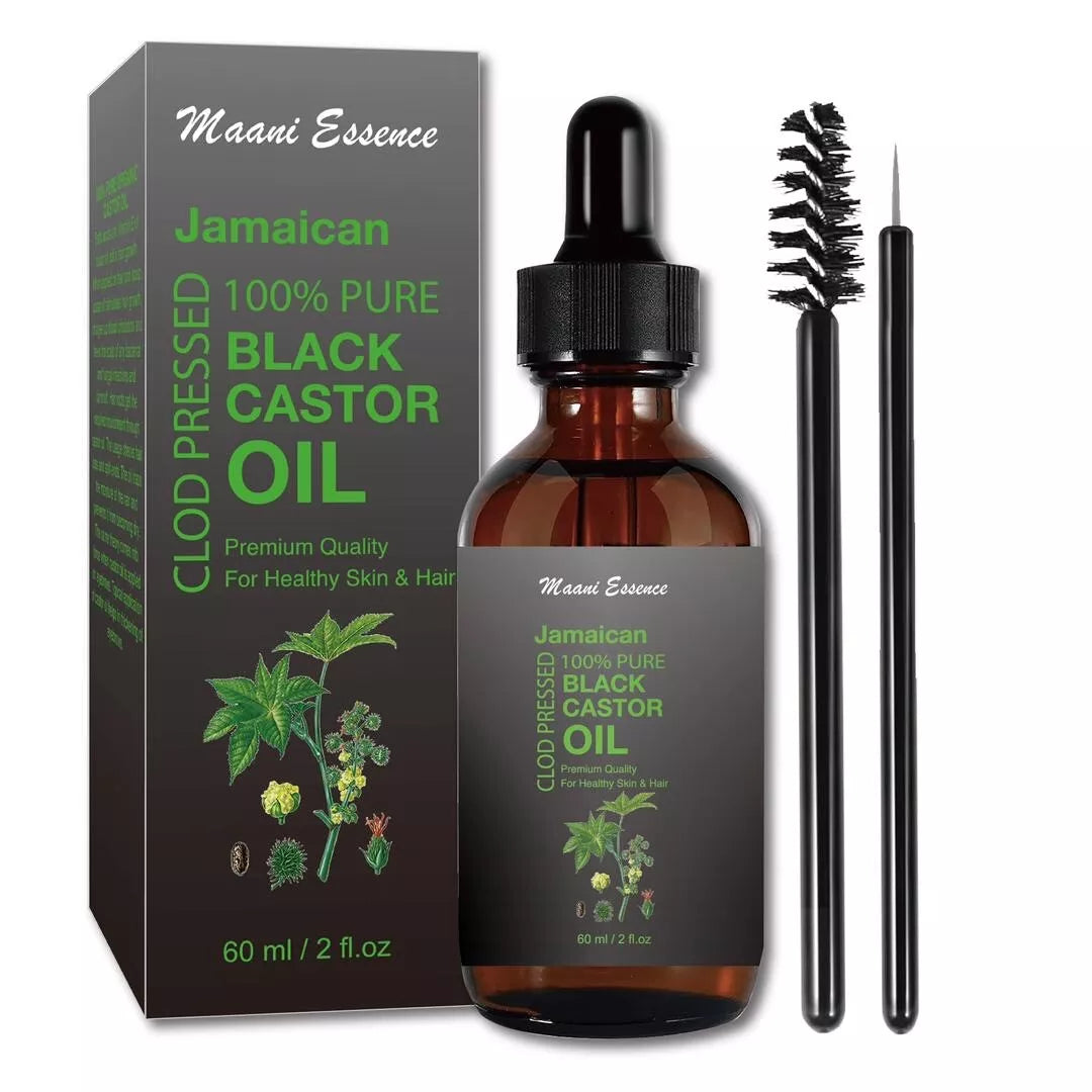Jamaican Black Castor Oil , Organic 100% Pure Cold Pressed Hair Growth Oil NEW