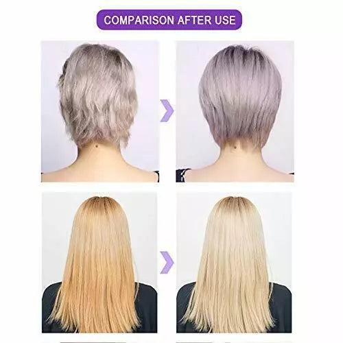 Purple Hair Shampoo Blonde Hair Lighten Discolored Silver Hair Dye Long Lasting