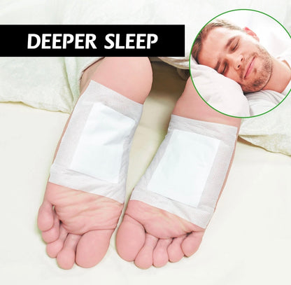 30PCS Deep Cleansing Foot Pads Adhesive Sheets for Foot and Body Care Natural Ginger Powder Bamboo Vinegar Foot Patches for Cold Feet and Odor Reduction