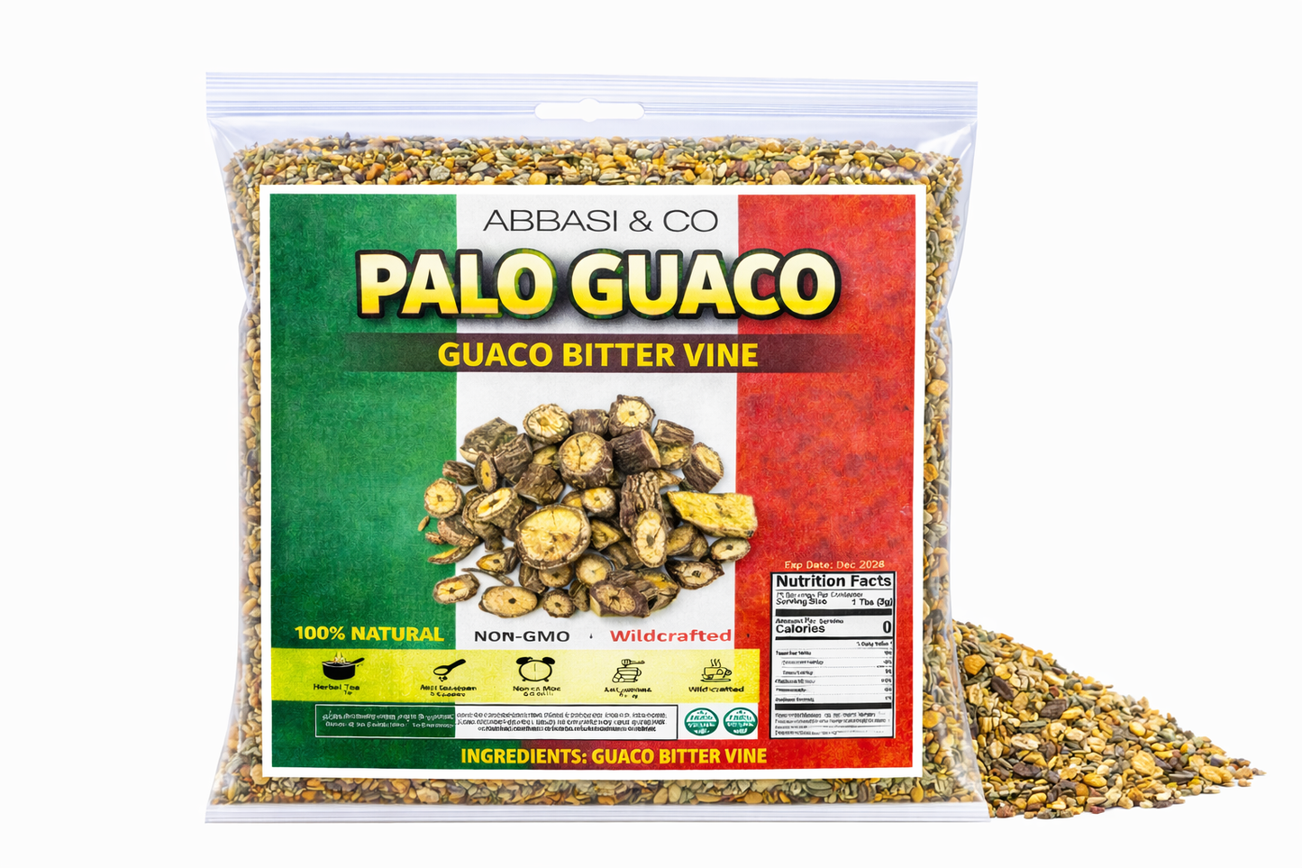 5oz Mexican Palo Guaco Wood Tea (Mikania Glomerata, Cordifolia) Herb Snake Vine Raiz de guaco, mikania guaco, Huaco, bejuco guaco IMPORTED FROM MEXICO
