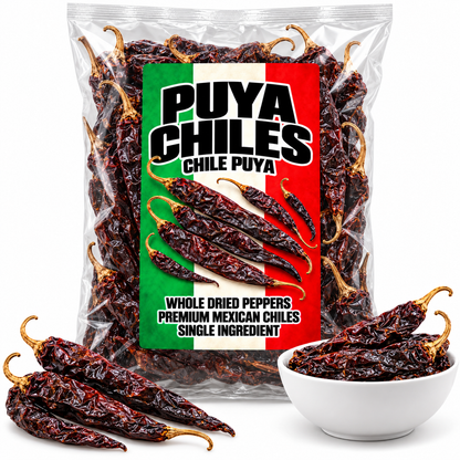 Puya Chiles Chile Puya Whole Dried Peppers Premium Mexican Chiles Authentic Flavor IMPORTED FROM MEXICO