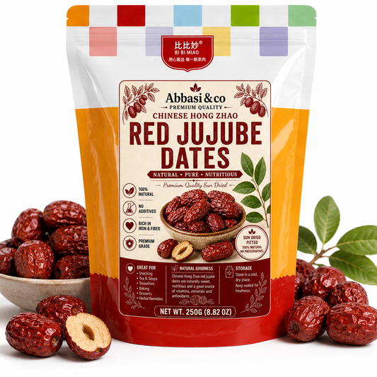 Red Jujube Dates - Chinese Red Date 250g Premium Quality Sun Dried Chinese Hong Zao Natural Pure Nutritious Snack