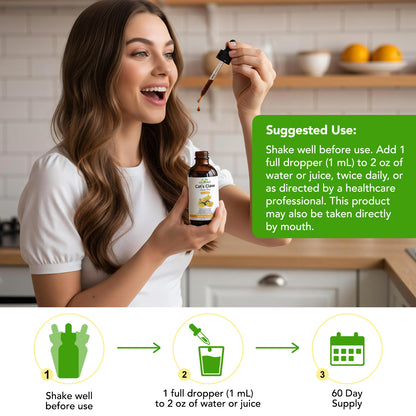 Cats Claw Liquid Drops oil  - Immune Support Supplement - Cats Claw Herb Liquid Extract - Vegan, Sugar & Alcohol-Free Bark Based Drops