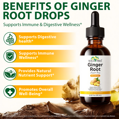 Ginger Root Extract Drops - Immune & Digestive Support - Liquid Ginger Supplements
