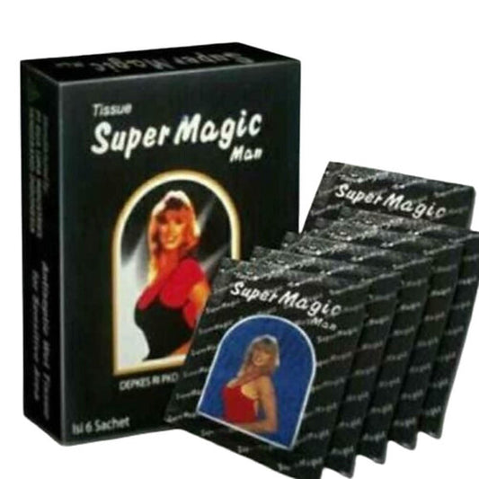 Super Magic Tissue Antiseptic Wipes Longer Delayed Ejaculation for Longer Sex, S