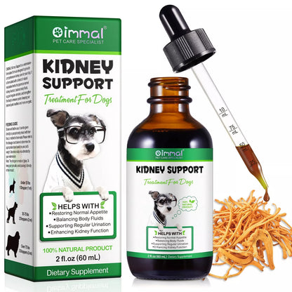 Kidney Support for Dogs Liquid Supplement Supports Healthy Kidney Herbal Oil