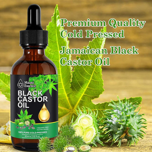 Jamaican Black Castor Oil, Castor Oil Organic Cold Pressed Unrefined, Pure Natur