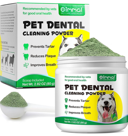 Teeth Cleaning Powder for Dogs, Dental Cleaning Powder For Pets Tartar Remover