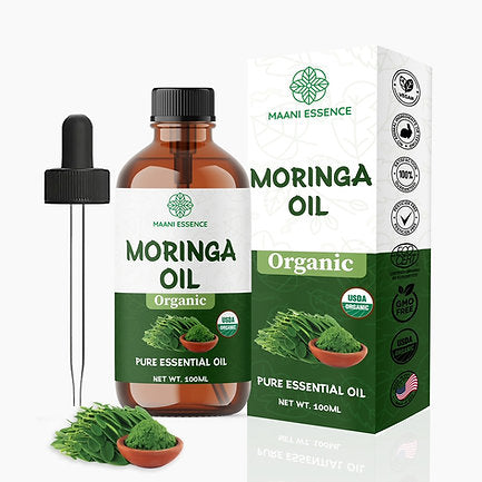 100ML LARGE ORGANIC MORINGA OIL 100% PURE AND NATURAL -NON GMO - MADE IN USA