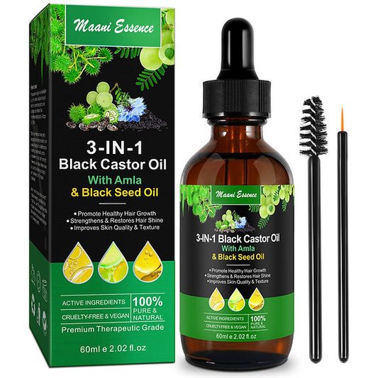 Aliver 3in1 Jamaican black Castor Oil With Amla Oil And black seed oil Hair Oil