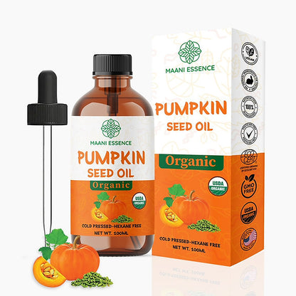 100ML LARGE ORGANIC PUMPKIN SEED OIL 100% PURE AND NATURAL -NON GMO MADE IN USA