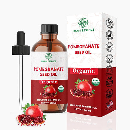 100ML LARGE ORGANIC POMEGRANATE SEED OIL 100% PURE AND NATURAL NON GMO MADE USA