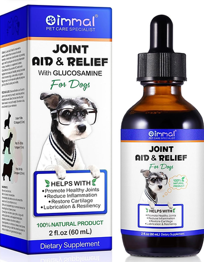 Hip & Joint Glucosamine Drops for Dogs, Supports Joint Health, Dog Pain Relief