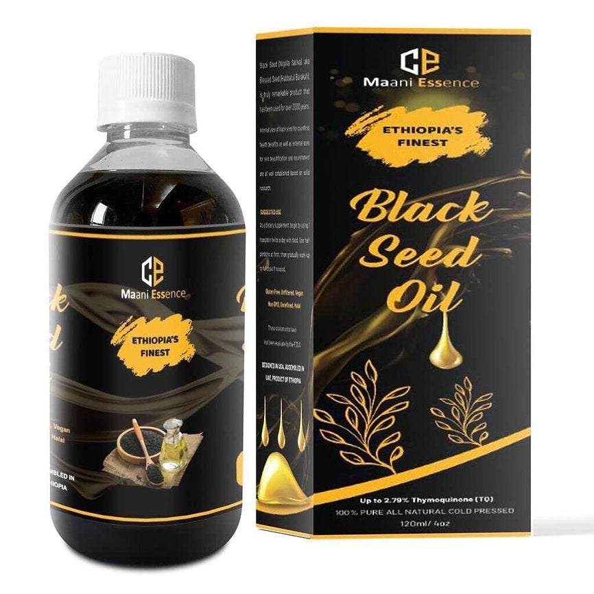 ETHIOPIA'S Finest Black Seed Oil 100% Pure Cold Pressed Ethiopian Premium Seeds