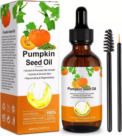 Pumpkin Seed Oil,Organic Pumpkin Seed Essential Oil Dry Damaged Hair, 100%PURE