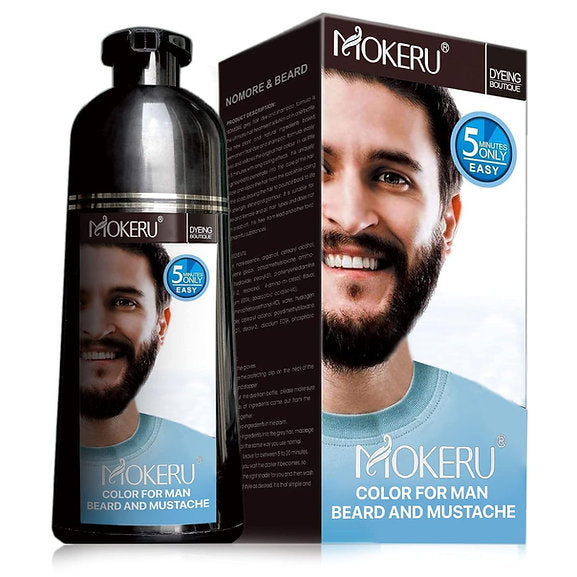 MOKERU BLACK HAIR DYE CREAM Black Hair Dye Shampoo 100% Gray Coverage