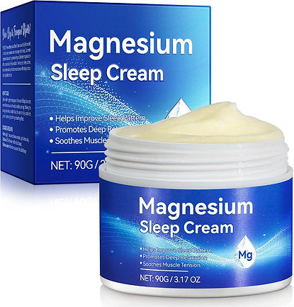 Magnesium Oil Cream for Sleep,Magnesium Body Butter - Support for Sleep, Leg Cra