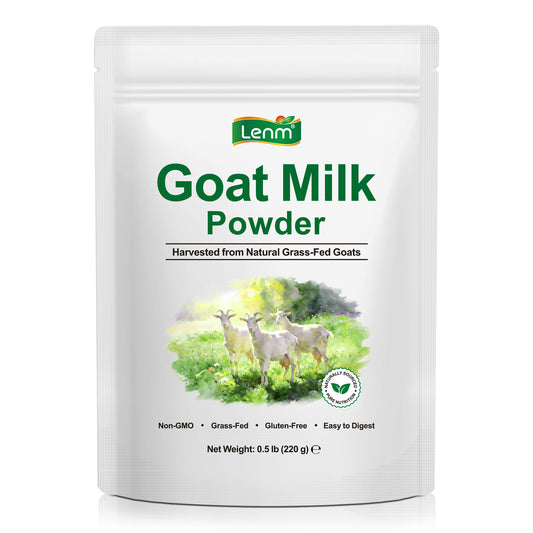 Goat Milk Powder, 100% Grass-Fed Whole Goat Milk, Naturally Contains A2 Protein, Easy to Digest Low Lactose Dairy Alternative
