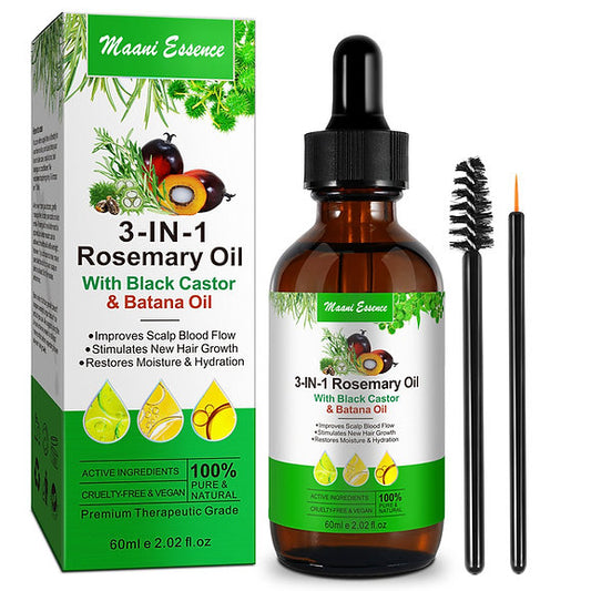 Aliver 3in1 Jamaican black Castor Oil With Pure Batana oil And Rosemary oil