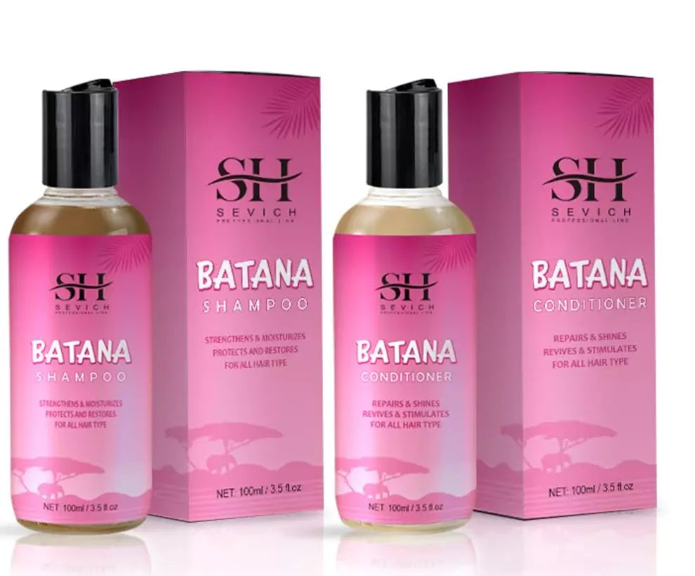 Batana Oil Hair Shampoo & Conditioner - 2Pcs Batana Hair Care, Repair Damaged Ha