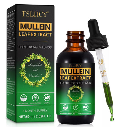 Mullein Drops - Lung Cleanse - Mullein Leaf Extract Powerful Mullein for Immune