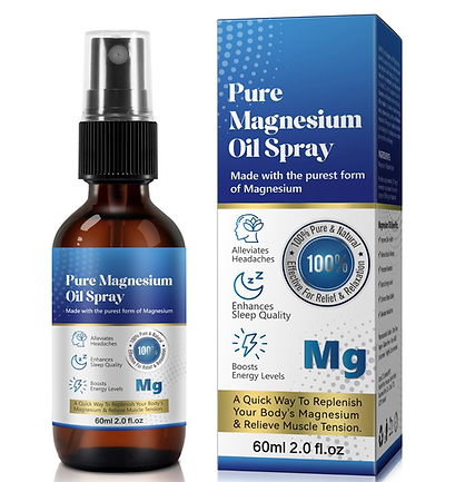 Magnesium Spray - Pure Magnesium Oil - Natural Deodorant -Topical Magnesium