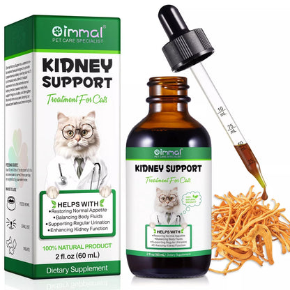 Kidney Support for Cats Liquid Supplement Supports Healthy Kidney Herbal Oil