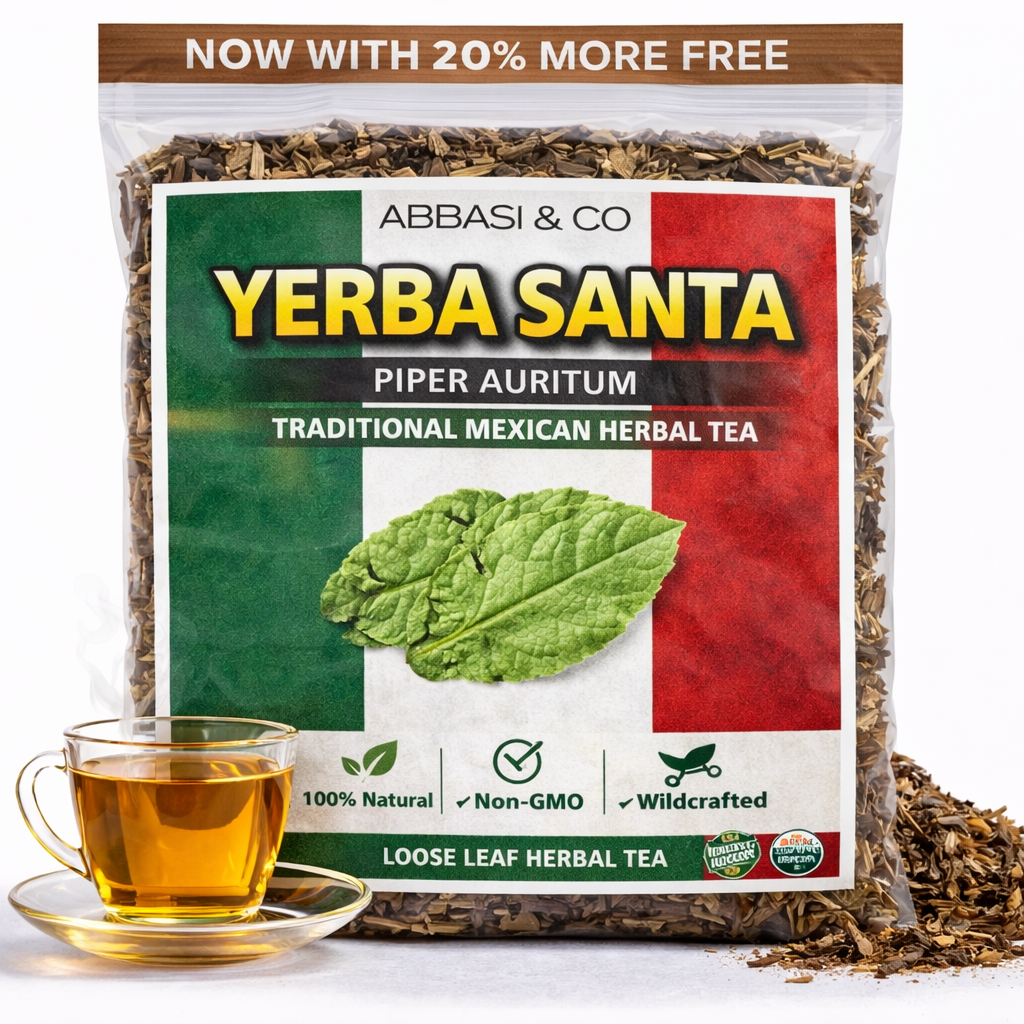 1oz Premium Loose Hoja Yerba Santa Tea | Hoja Santa Te Herbal (Tallos & Hoja Deshidratada) | Makes 10+ Cups | Mexican Pepperleaf | Dehydrated Leaf & Steams Piper Auritum