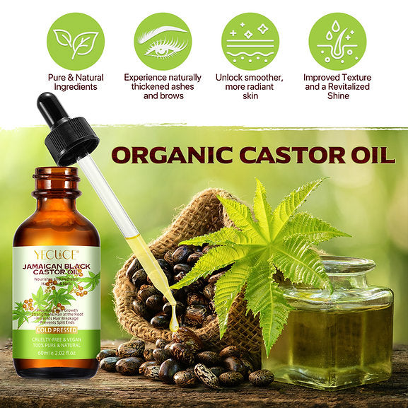 Jamaican Black Castor Oil, 100% Pure & Natural, Organic and Rich in Antioxidants